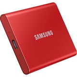 SAMSUNG Portable T7, 500 Go SSD externe Rouge, MU-PC500R/WW, USB 3.2 Gen.2 (10 Gbps)