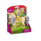 Schleich BAYALA Fée Sera avec la licorne aux fleurs, Figurine 5 an(s), Multicolore, Plastique