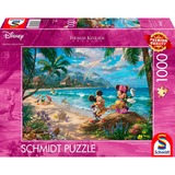 Schmidt Spiele Thomas Kinkade Studios : Disney Dreams Collection - Minnie et Mickey à Hawaï, Puzzle 