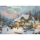 Schmidt Spiele Thomas Kinkade Studios : La nuit du Père Noël avant Noël, Puzzle 
