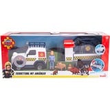 Simba Sam le pompier sauvetage animalier avec remorque, Jeu véhicule 