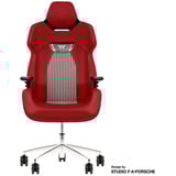 Thermaltake Fauteuil de jeu ARGENT E700 Storm Black Tissu Pied-de-poule, Siège gaming Rouge/Noir