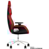 Thermaltake Fauteuil de jeu ARGENT E700 Storm Black Tissu Pied-de-poule, Siège gaming Rouge/Noir