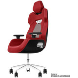 Thermaltake Fauteuil de jeu ARGENT E700 Storm Black Tissu Pied-de-poule, Siège gaming Rouge/Noir