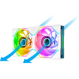 Thermaltake SWAFAN UNIFY 240 ventilateur de boîtier RGB  Blanc, 244 x 124 x 28 mm, PWM
