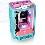 Thermaltake The Tower 250 boîtier mini tower Menthe/Baies | 2x USB-A | 1x USB-C | Verre Trempé
