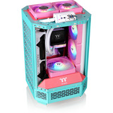 Thermaltake  boîtier mini tower Menthe/Baies | 2x USB-A | 1x USB-C | Verre Trempé