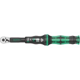 Wera Clé dynamométrique Click-Torque A 6 avec cliquet inverseur, 2.5-25 Nm Noir/Vert