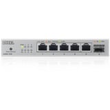 Zyxel XMG-105 Non-géré 2.5G Ethernet (100/1000/2500) Gris, Switch Argent, Non-géré, 2.5G Ethernet (100/1000/2500)