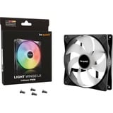be quiet! Light Wings LX PWM ventilateur de boîtier RGB  Noir, 140 x 140 x 25 mm
