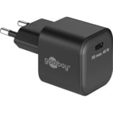 goobay Chargeur rapide Nano USB-C PD GaN 45 W Noir, 1x USB-C