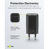 goobay Chargeur rapide Nano USB-C PD GaN 45 W Noir, 1x USB-C