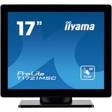iiyama ProLite T1721MSC-B2 écran plat de PC 43,2 cm (17") 1280 x 1024 pixels SXGA LED Écran tactile Dessus de table Noir Moniteur Noir (Mat), 1x HDMI, 1x VGA, 43,2 cm (17"), 1280 x 1024 pixels, SXGA, LED, 5 ms, Noir