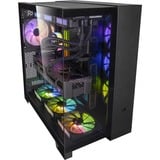 ALTERNATE Custom PC Series • iCUE Red Madness Gaming-PC, PC gaming Noir/transparent