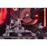 ALTERNATE Custom PC Series • iCUE Red Madness Gaming-PC, PC gaming Noir/transparent