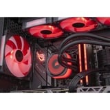 ALTERNATE Custom PC Series • iCUE Red Madness Gaming-PC, PC gaming Noir/transparent