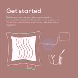 Beurer HK 77 Heaty blush-rose, Coussin chauffant Lavande