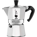 Bialetti Moka Express Cafetière à moka Aluminium, Noir, Machine à expresso Argent, Cafetière à moka, Aluminium, Noir, Aluminium, 2 tasses, Moka Express, CE