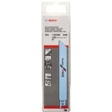 Bosch Lames de scie sabre S 922 BF Flexible for Metal, Lame de scie Lames de scie sabre, Tuyau, Profil, Bimétal, Bleu, 1,8 mm, 10 cm