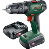 Bosch UniversalImpact 18V 1450 tr/min Sans clé 1,3 kg Noir, Vert, Rouge, Perceuse/visseuse Vert/Noir, Perceuse à poignée pistolet, Sans clé, 1 cm, 1450 tr/min, 3 cm, 1 cm