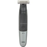 Braun XT5200 Noir, Argent Hybrides nickel-métal (NiMH), Tondeuse à barbe Noir/Argent, Noir, Argent, Rectangle, 1 mm, 5 mm, Barbe, Visage, Batterie