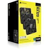 Corsair  iCUE LINK RX120 120 mm PWM-fan, Ventilateur de boîtier Noir, 4 broches PWM