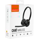Creative Chat sans fil casque on-ear Noir