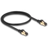 DeLOCK Câble réseau RJ-45 Cat.6a S/FTP, avec câble brut Cat.7 Noir