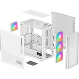 DeepCool CH560 Digital, Boîtier PC Blanc, 1x USB-A | 1x USB-C | RGB | Window