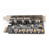 Digitus Carte PCIe 2x USB-C + 3x USB A, Carte d'interface 