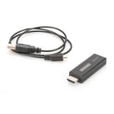Digitus DA-70469 générateur de motif de test vidéo HDMI, Appareil de mesure Noir, 22 mm, 70 mm, 12 mm, 15 g