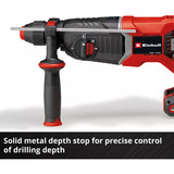 EINHELL Perforateur sans fil professionnel TP-HD 18/26 D Li BL - Solo, 18 Volt, Marteau piqueur Noir/Rouge