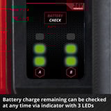 EINHELL Pompe de jardin automatique sans fil AQUINNA 36/38 F LED AUTOMATIC, 36Volt (2x18V) Rouge/Noir