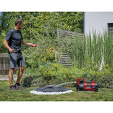 EINHELL Pompe de jardin automatique sans fil AQUINNA 36/38 F LED AUTOMATIC, 36Volt (2x18V) Rouge/Noir
