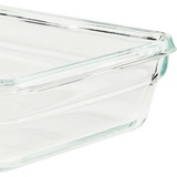 Emsa CLIP & CLOSE N1040700 boîte hermétique alimentaire Rectangulaire 0,8 L Transparent 1 pièce(s) Transparent/Rouge, Boîte, Rectangulaire, 0,8 L, Transparent, Verre, 420 °C