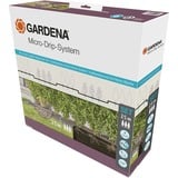 GARDENA Tuyau d'irrigation goutte à goutte pour arbustes ou haies (25 m), Goutteurs Noir