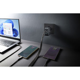Intenso Intenso Power Adapter W100ACC GaN + C520C Câble, Chargeur Noir