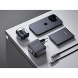 Intenso Intenso Power Adapter W100ACC GaN + C520C Câble chargeur Noir, 2x USB-C, 1x USB-A