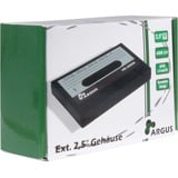 Inter-Tech HD-25620 Boîtier HDD Noir, Blanc 2.5", Boîtier disque dur Noir, Boîtier HDD, 2.5", SATA, Série ATA II, Série ATA III, 5 Gbit/s, Connectivité USB, Noir, Blanc