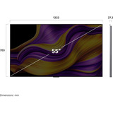 LG  55" Ultra HD TV OLED Argent/Noir