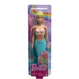 Mattel Barbie - Poupée sirène aux cheveux bleus et jaunes et turquoise Turquoise