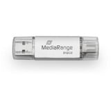 MediaRange Clé USB combo 512 GB Argent/transparent