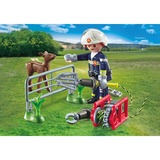 PLAYMOBIL City Action Sauvetage animalier des pompiers, Jouets de construction 