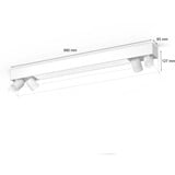 Philips Hue White & Color Ambiance Centris 4 spots de plafond, Lumière LED Blanc