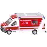 SIKU Mercedes-Benz Sprinter Miesen Type C Ambulance Modèle d’ambulance Pré-assemblé 1:50, Modèle réduit de voiture Rouge/Blanc, Modèle d’ambulance, Pré-assemblé, 1:50, Mercedes-Benz Sprinter, Unisexe, Métal, Plastique