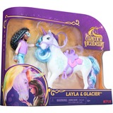 Spin Master Coffret Licorne Et Poupee Glacier Et Layla Unicorn Academy, Figurine Coffret Licorne Et Poupee Glacier Et Layla Unicorn Academy, Poupée mannequin, Femelle, 3 an(s), Fille, 115 mm, 180 g