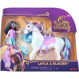 Spin Master Coffret Licorne Et Poupee Glacier Et Layla Unicorn Academy, Figurine Coffret Licorne Et Poupee Glacier Et Layla Unicorn Academy, Poupée mannequin, Femelle, 3 an(s), Fille, 115 mm, 180 g