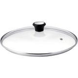 Tefal 28097912 couvercle Rond Noir, Acier, Transparent Transparent/en acier inoxydable, Rond, Noir, Acier, Transparent, Verre, Acier, Bakelite, Noir, Chine