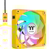 Thermaltake Ventilateur de refroidissement PC CT120 EX Reverse ARGB Sync Bourdon ventilateurs de boîtier Jaune, 3 pièces, 120 x 120 x 25 mm, PWM