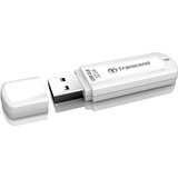 Transcend JetFlash elite 32GB JetFlash 370 lecteur USB flash 32 Go USB Type-A 2.0 Blanc, Clé USB Blanc, 32 Go, USB Type-A, 2.0, Casquette, 8,5 g, Blanc